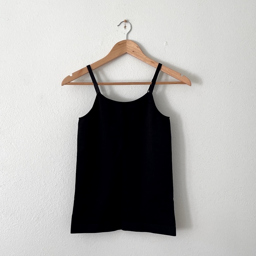 Shapermint Camisole Scoop Tank Shaping Top Romantic Black Cami